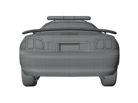 Fast Police Car Model 3D