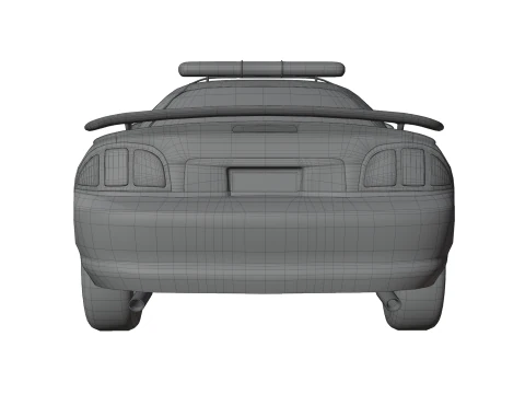 Fast Police Car 3D Model