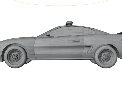 Fast Police Car Model 3D