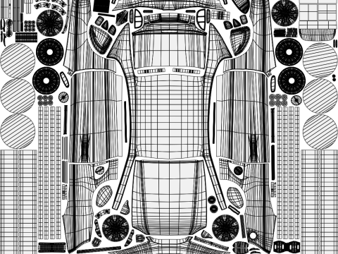 Fast Police Car Model 3D