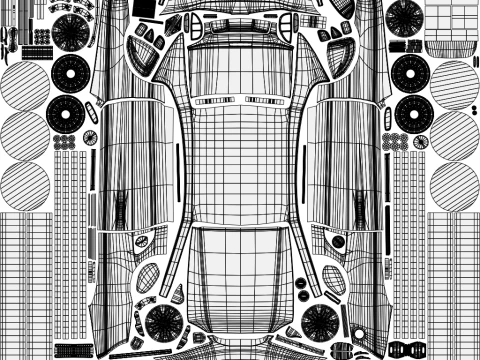 Fast Police Car 3D Model