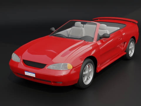 Convertible Sports Car 3D 모델
