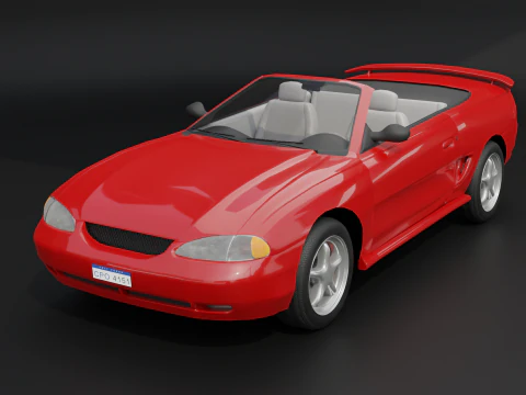 Carro esportivo convers&iacute;vel Modelo 3D