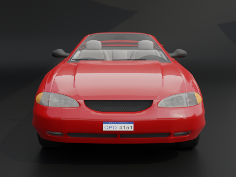 Convertible Sports Car 3D 모델