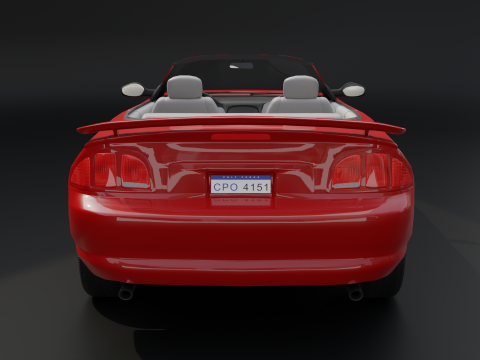 Convertible Sports Car 3D 모델