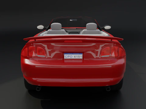 Carro esportivo convers&iacute;vel Modelo 3D