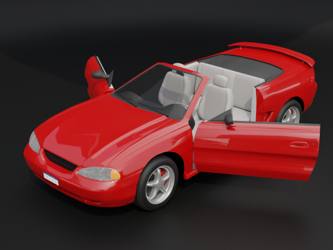 Convertible Sports Car 3D 모델