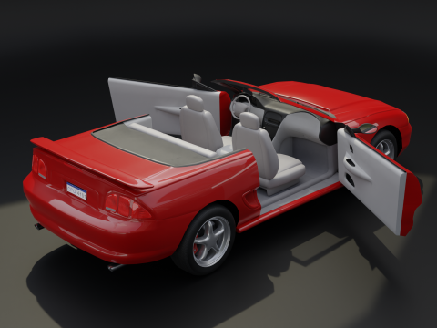 Convertible Sports Car 3D 모델