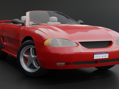 Convertible Sports Car 3D 모델