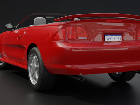 Carro esportivo convers&iacute;vel Modelo 3D