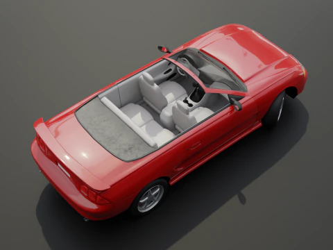 Carro esportivo convers&iacute;vel Modelo 3D