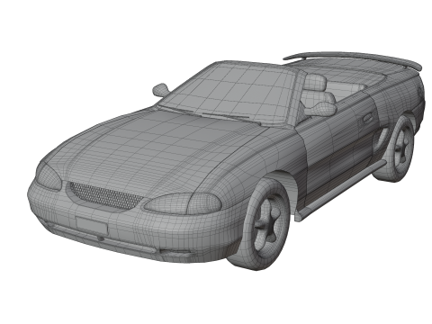 Convertible Sports Car 3D 모델