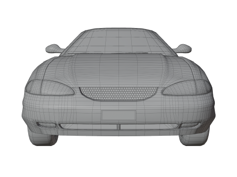 Convertible Sports Car 3D 모델