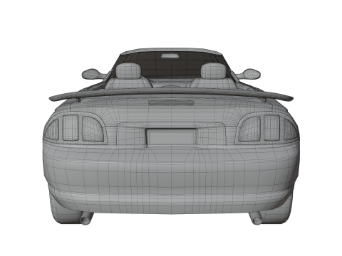 Convertible Sports Car 3D 모델