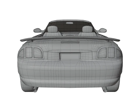 Carro esportivo convers&iacute;vel Modelo 3D