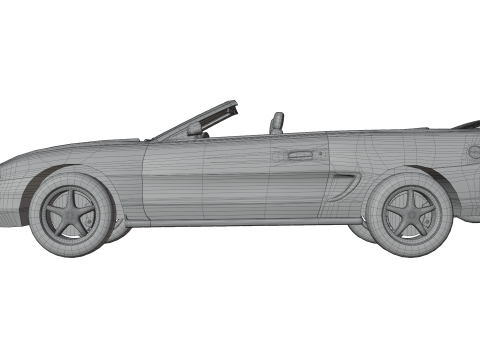 Convertible Sports Car 3D 모델