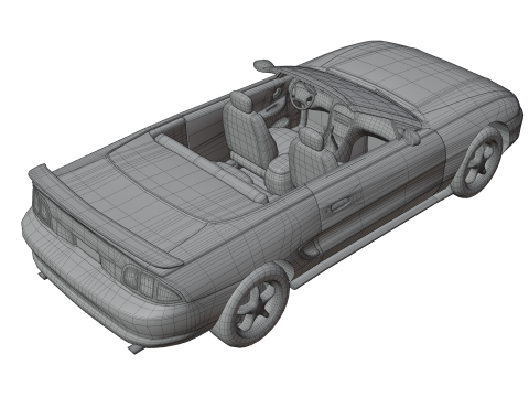 Convertible Sports Car 3D 모델