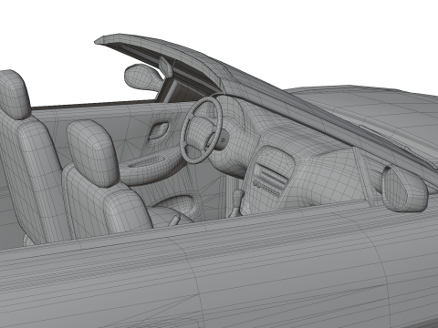 Convertible Sports Car 3D 모델