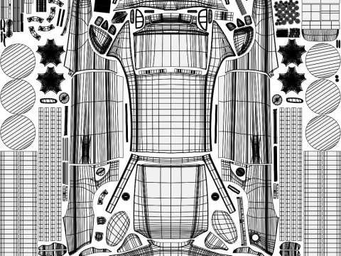 Convertible Sports Car 3D 모델