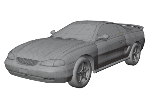 Sports Coupe Cars 3D 모델