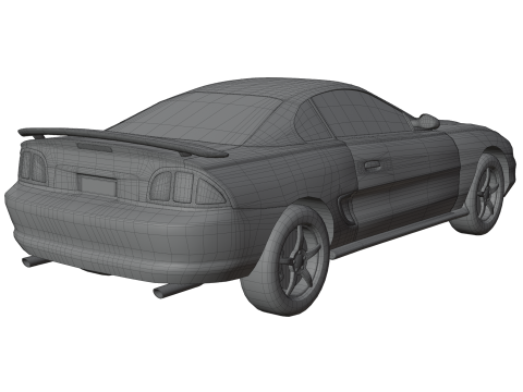 Sports Coupe Cars 3D 모델