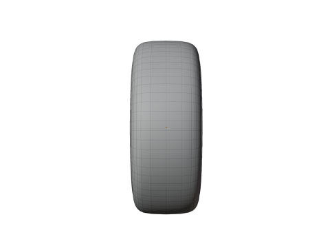 High-Detail Dual-Color Car Wheel for Games and Rendering Modelo 3D