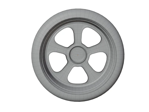 Roda de carro de corrida de alto detalhe para jogos e renderiza&ccedil;&atilde;o Modelo 3D