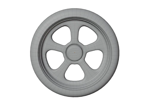 Roda de carro de corrida de alto detalhe para jogos e renderiza&ccedil;&atilde;o Modelo 3D