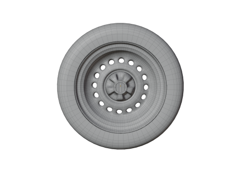 High-Performance Sport Car Wheel for Games Rendering Modelo 3D