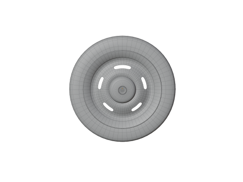 High-Detail Heavy-Duty Wheel for Games Rendering Modèle 3D