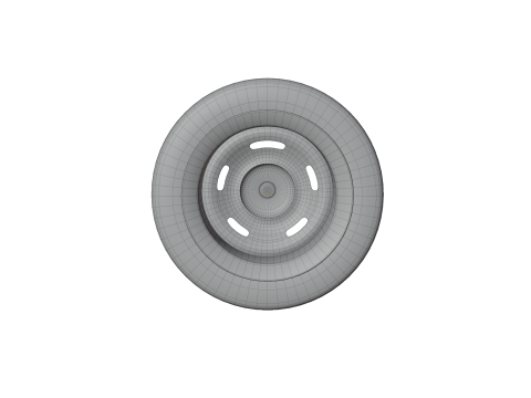 High-Detail Heavy-Duty Wheel for Games Rendering Modèle 3D