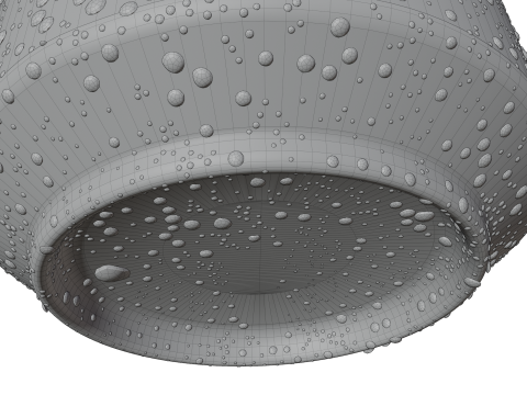 Regular 330ml Beverage Can Open and Closed Tabs with Droplets Modèle 3D