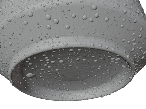Regular 330ml Beverage Can Open and Closed Tabs with Droplets 3D Model