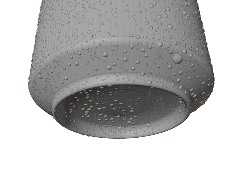 Regular 355ml Beverage Can Open and Closed Tabs with Droplets 3D Модель
