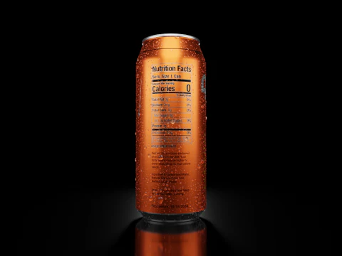 Sleek 250ml Beverage Can Open and Closed Tabs with Droplets 3D Model