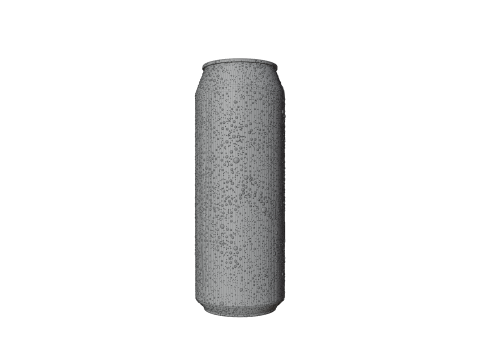 Sleek 330ml Beverage Can Open and Closed Tabs with Droplets 3D Модель