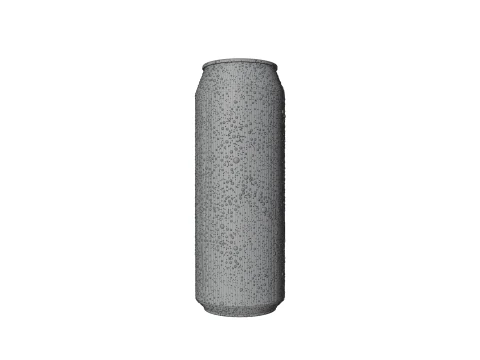 Sleek 330ml Beverage Can Open and Closed Tabs with Droplets 3D Model