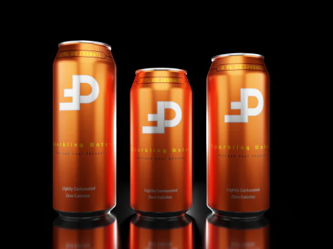 Sleek Beverage Cans Set Open and Closed Tabs with Droplets 3D Model