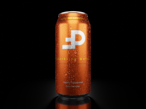 Sleek Beverage Cans Set Open and Closed Tabs with Droplets Model 3D