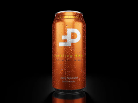 Sleek Beverage Cans Set Open and Closed Tabs with Droplets 3D Model