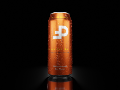 Sleek Beverage Cans Set Open and Closed Tabs with Droplets Model 3D