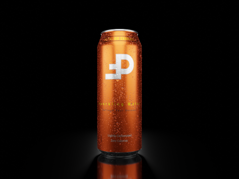Sleek Beverage Cans Set Open and Closed Tabs with Droplets Model 3D