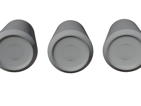Sleek Beverage Cans Set Open and Closed Tabs with Droplets Model 3D
