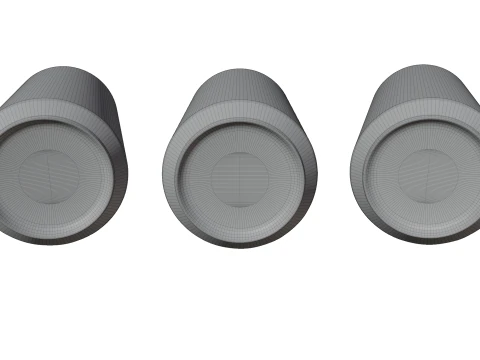 Sleek Beverage Cans Set Open and Closed Tabs with Droplets 3D Model