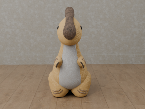 Dinosaur Plush Toy - Parasaurolophus 3D Модель