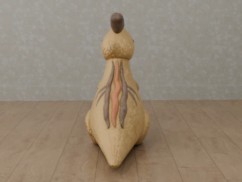Dinosaur Plush Toy - Parasaurolophus 3D Model