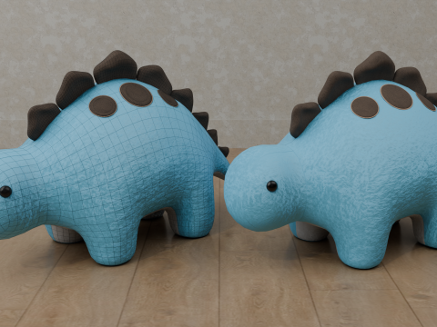 Dinosaur Plush Toy - Stegosaurus 3D Модель