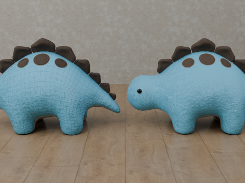 Dinosaur Plush Toy - Stegosaurus 3D Модель