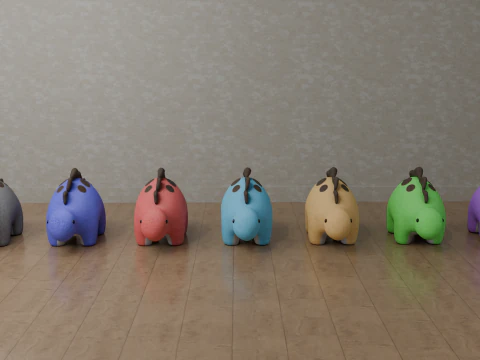 Dinosaur Plush Toy - Stegosaurus 3D Model