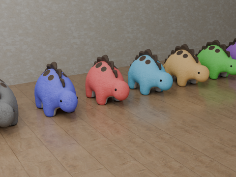 Dinosaur Plush Toy - Stegosaurus 3D Модель